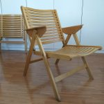 1 of 2 Vintage Rex Chair, Folding Chair, Vintage Easy Chair, Niko Kralj Design, Yugoslavia_