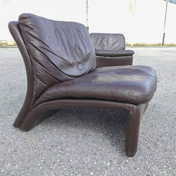 1 Of 3 Vintage Italian B T Sofas Brown, Italian Style Leather Sofa