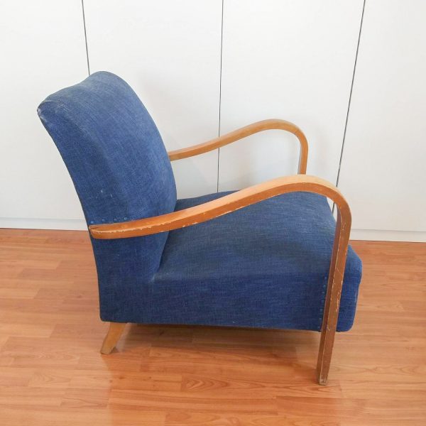 Vintage Armchair, Original 50s Armchair, Art Deco Lounge Chair