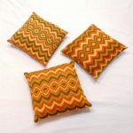Set Of 3 Decorative Pillows, Italy 70s