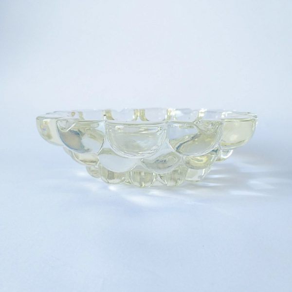 Vintage Glass Ashtray, Murano Glass Decor, Mid Century Glass, 60s
