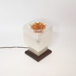 Vintage Murano Glass Table Lamp, Toni Zuccheri, Mazzega, 70s