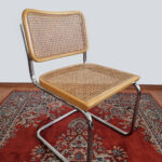 Mid Century Modern Marcel Breuer Cesca Chair, Bauhaus Chrome Chair, Italy, 80s