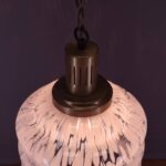 Vintage Carlo Nason Style Pendant Glass Lamp, Murano Glass Light, Italian Design, 70s