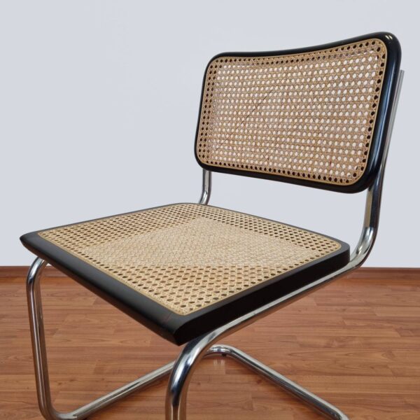 3 Mid Century Modern Marcel Breuer Cesca Chair, Bauhaus Chrome Chair, Italy,80s