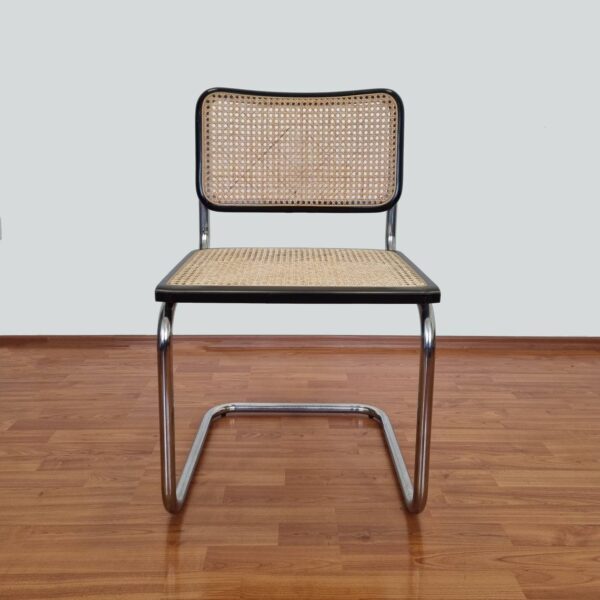 3 Mid Century Modern Marcel Breuer Cesca Chair, Bauhaus Chrome Chair, Italy,80s