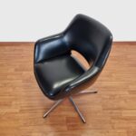 Mid Century Swivel Easy Chair, Vintage Home Office Easy Chair, Egg Chair ,Stol Kamnik,60s
