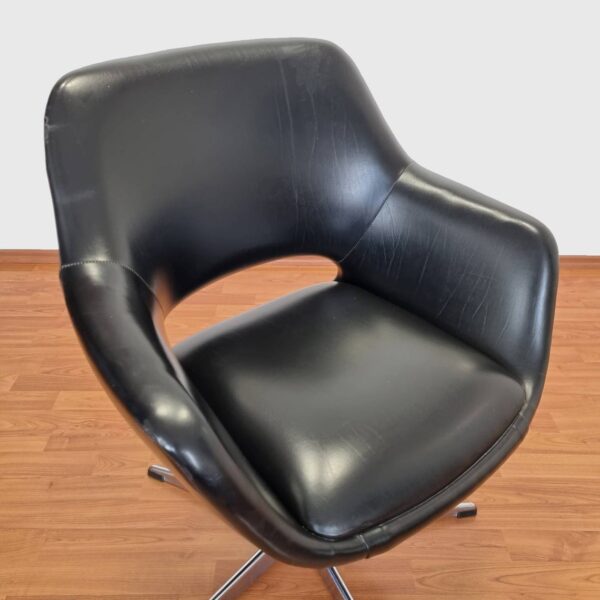Mid Century Swivel Easy Chair, Vintage Home Office Easy Chair, Egg Chair ,Stol Kamnik,60s