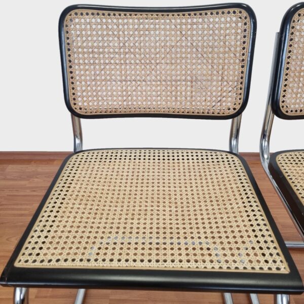 Pair Of Mid Century Modern Marcel Breuer Cesca Chairs, Italy,90s