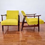 Pair of Mid Century Armchairs, Scandinavian Design Armchairs, Vintage Lounge Chairs, 60s
