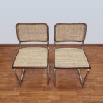 Pair Of Mid Century Modern Marcel Breuer Cesca Chairs, Italy, 90s