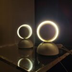 Pair Of White Eclisse Table Lamps by Vico Magistretti for Artemide, Italy 60s