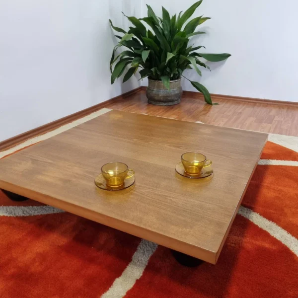 Extra Large Low Coffee Table, Zanotta Italy, 80s