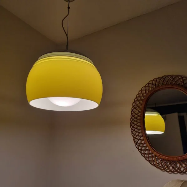 Space Age Pendant Lamp, Vintage Ceiling Light, Italian Design, 70s