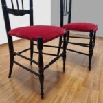 Vintage High Back Side Chairs, Chiavarine Chair, 50s, Italy