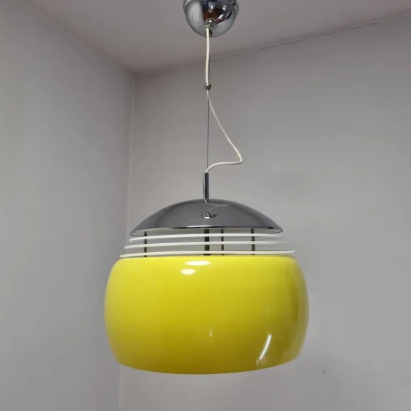 Space Age Pendant Lamp, Vintage Ceiling Light, Italian Design, 70s
