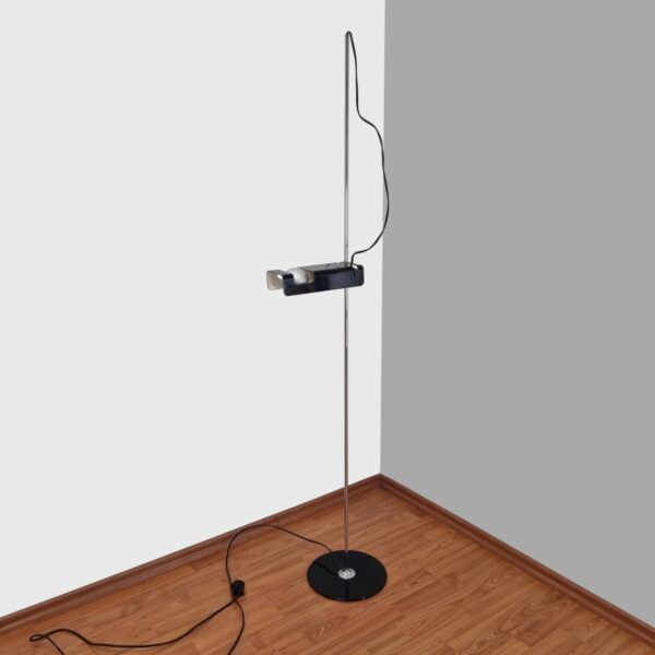 Black SPIDER Floor Lamp by Joe Colombo For Oluce, Italy 60s