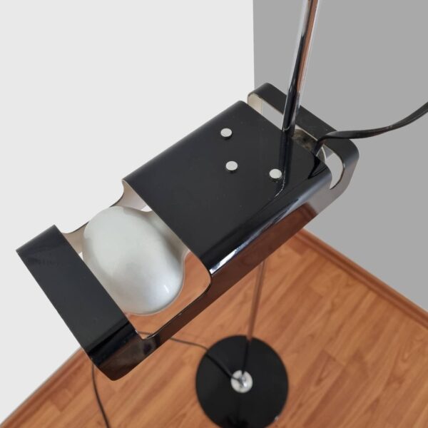 Black SPIDER Floor Lamp by Joe Colombo For Oluce, Italy 60s