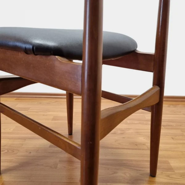 Pair Of Italian Dinning Chairs, Teak Dinning Chairs, Danish Design, 60s