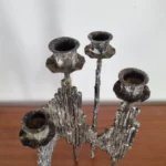 Mid Century Brutalist Candle Holder, Italy 70s
