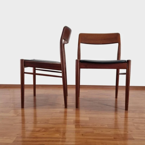 Pair Of Teak Dining Chairs By Niels Otto Möller, Denmark 60s