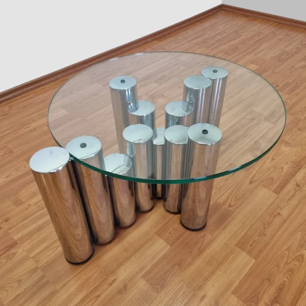 Vintage Sculpture Coffee Table, Marco Zanuso Style, Italy 70s