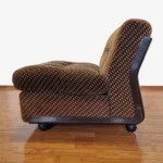 Mid Century Amanta Easy Chair, Vintage Brown Lounge Chair, Mario Bellini for B&B Italy '70s Mid Century Amanta Easy Chair, Vintage Brown Lounge Chair, Mario Bellini for B&B Italy '70s