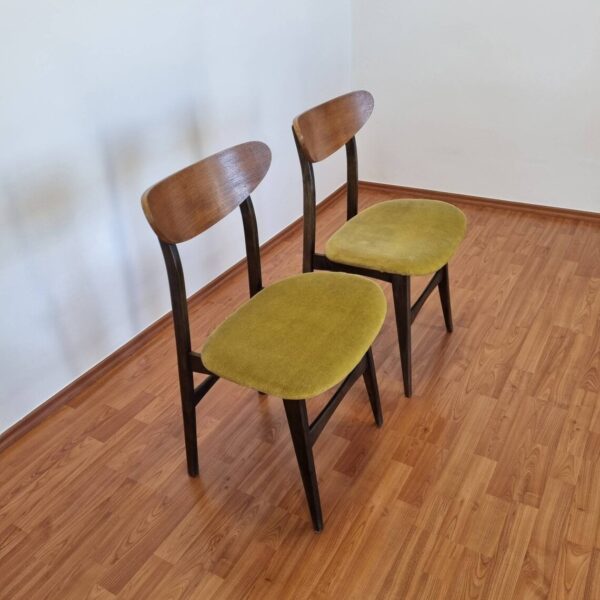 Pair Of Danish Design Dining Chairs, Italy 60s