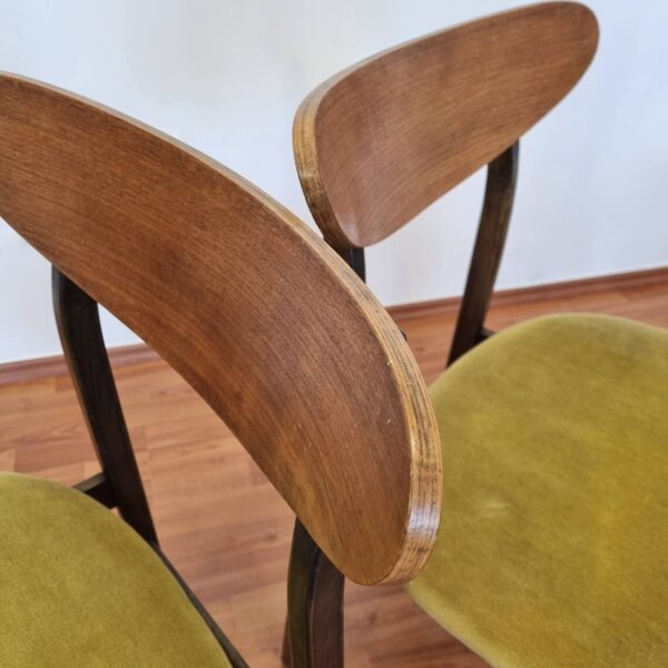 Pair Of Danish Design Dining Chairs, Italy 60s