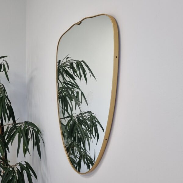 Vintage Gold Wall Mirror, Italy 60s