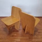 Set Of 4 Mid Century Modern Dinning Chairs, Italy 80s