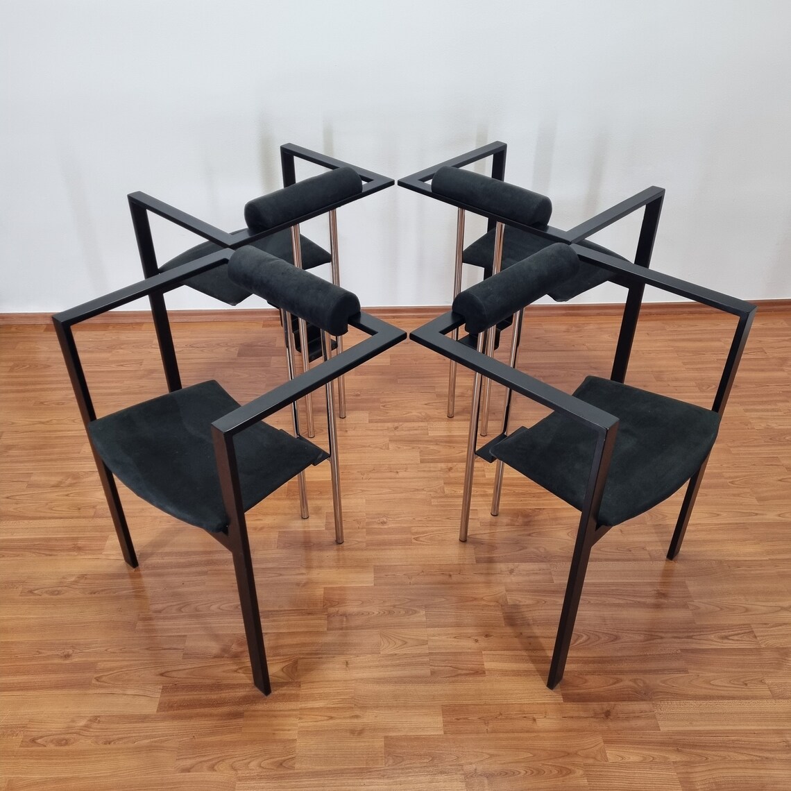 Set Of 4 Postmodern Trix Armchairs by K.F. Forster for KFF Design, Germany 80s