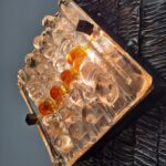 Vintage Brutalist Wall Sconce, Murano Glass Sconce By Albano Poli for Poliarte, Italy 70s