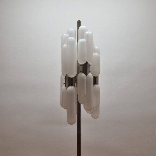 Vintage Murano Glass Floor Lamp Torpedo by Carlo Nason for Mazzega, Italy 70s