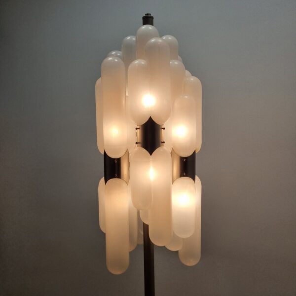 Vintage Murano Glass Floor Lamp Torpedo by Carlo Nason for Mazzega, Italy 70s