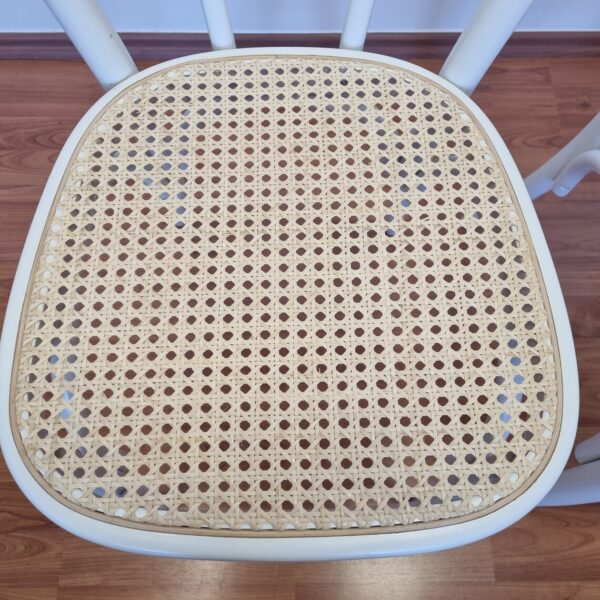 Pair Of Thonet Style Dining Chairs, Cane Chairs, Italy 90s