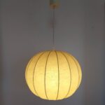 Mid Century Cocoon Lamp,Sphere Hanging Light, Globe Ceiling Lamp, Castiglioni Design,Italian Design, 60s