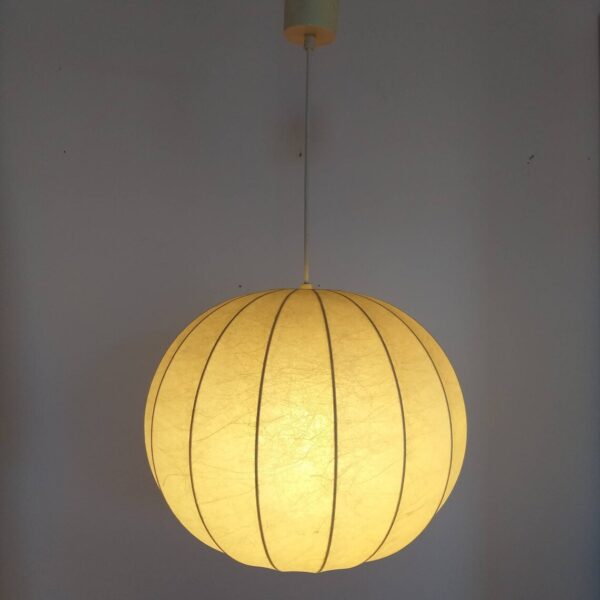 Mid Century Cocoon Lamp,Sphere Hanging Light, Globe Ceiling Lamp, Castiglioni Design,Italian Design, 60s
