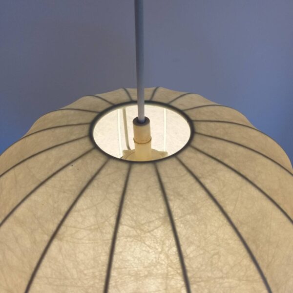 Mid Century Cocoon Lamp,Sphere Hanging Light, Globe Ceiling Lamp, Castiglioni Design,Italian Design, 60s