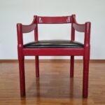Vintage CARIMATE Chair by Vico Magistretti, Italy 60s