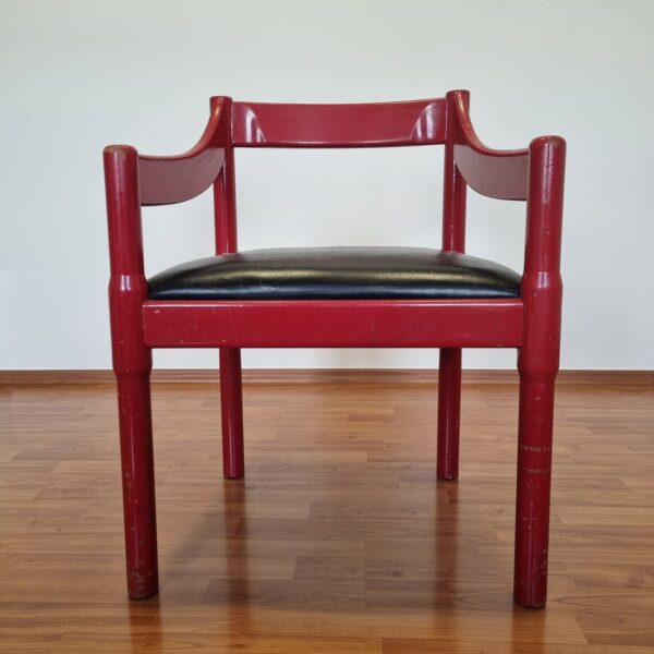 Vintage CARIMATE Chair by Vico Magistretti, Italy 60s