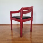 Vintage CARIMATE Chair by Vico Magistretti, Italy 60s