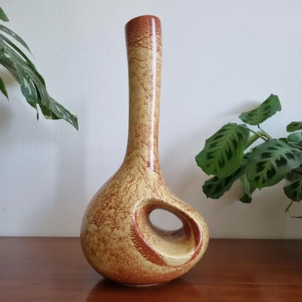 Vintage Bertoncello Vase By Robero Rigon, Italy 70s