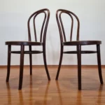 Pair Of Thonet Style Dining Chairs, Cane Dining Chairs, Italy 60s