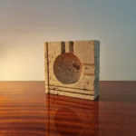 Vintage Travertine Ashtray By Enzo Mari For Fratelli Manelli, Italy 70s