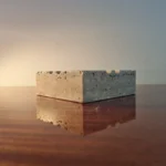 Vintage Travertine Ashtray By Enzo Mari For Fratelli Manelli, Italy 70s