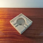 Vintage Travertine Ashtray By Enzo Mari For Fratelli Manelli, Italy 70s