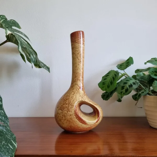 Vintage Bertoncello Vase By Robero Rigon, Italy 70s