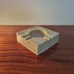 Vintage Travertine Ashtray By Enzo Mari For Fratelli Manelli, Italy 70s
