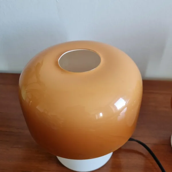Pair Of Space Age Night Lights, Mushroom Table Lamps, H. Guzzini for Meblo, Yugoslavia 70s